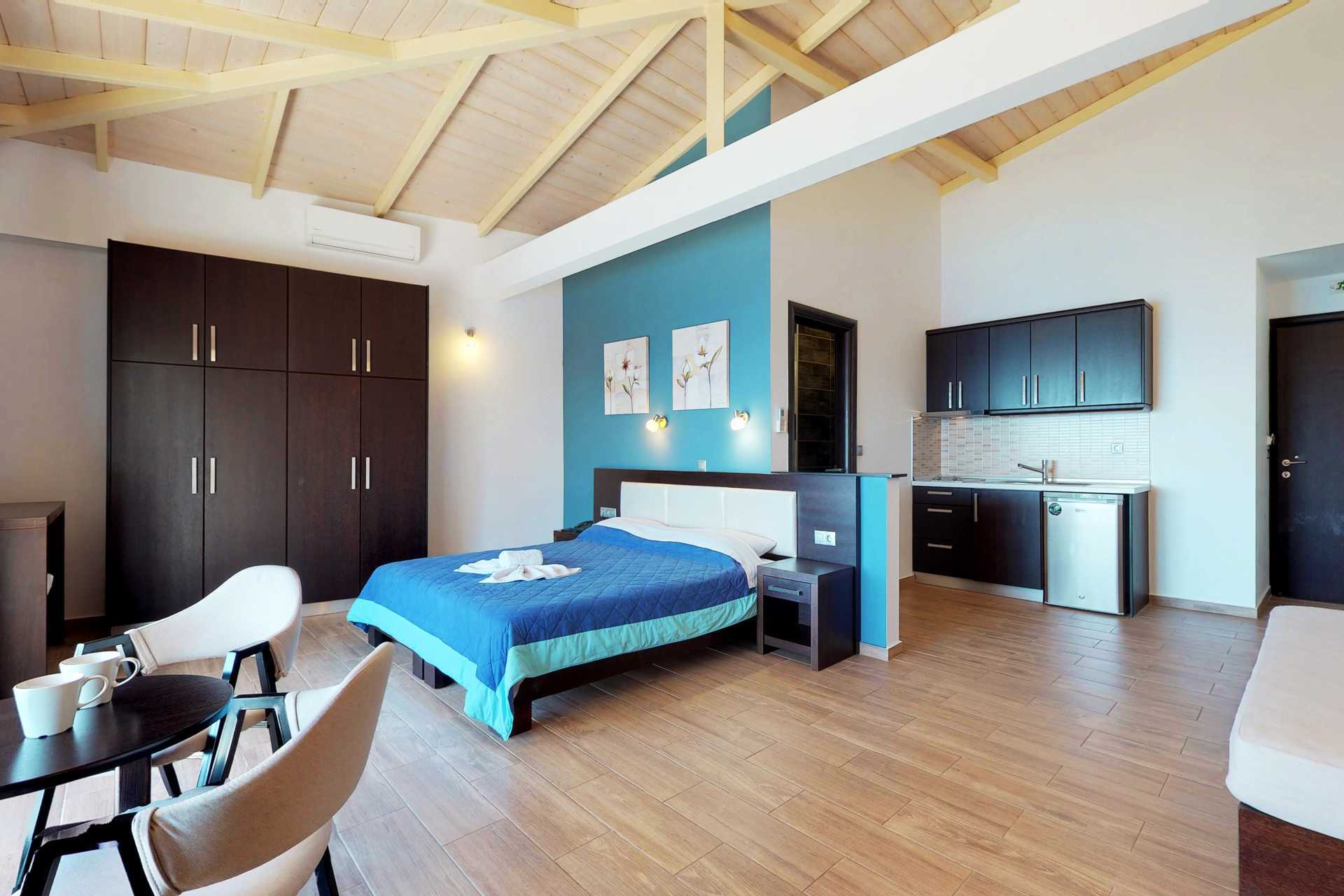 1-værelses lejlighed deluxe med havudsigt på Hotel Angela i Parga, Grækenland.