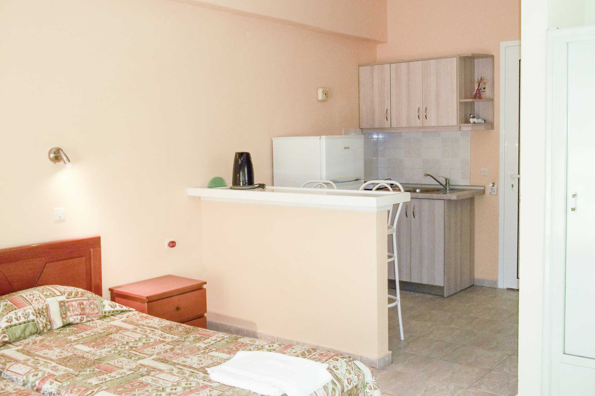 1-værelses lejlighed på hotel Anastasia i Agios Georgios på Korfu.