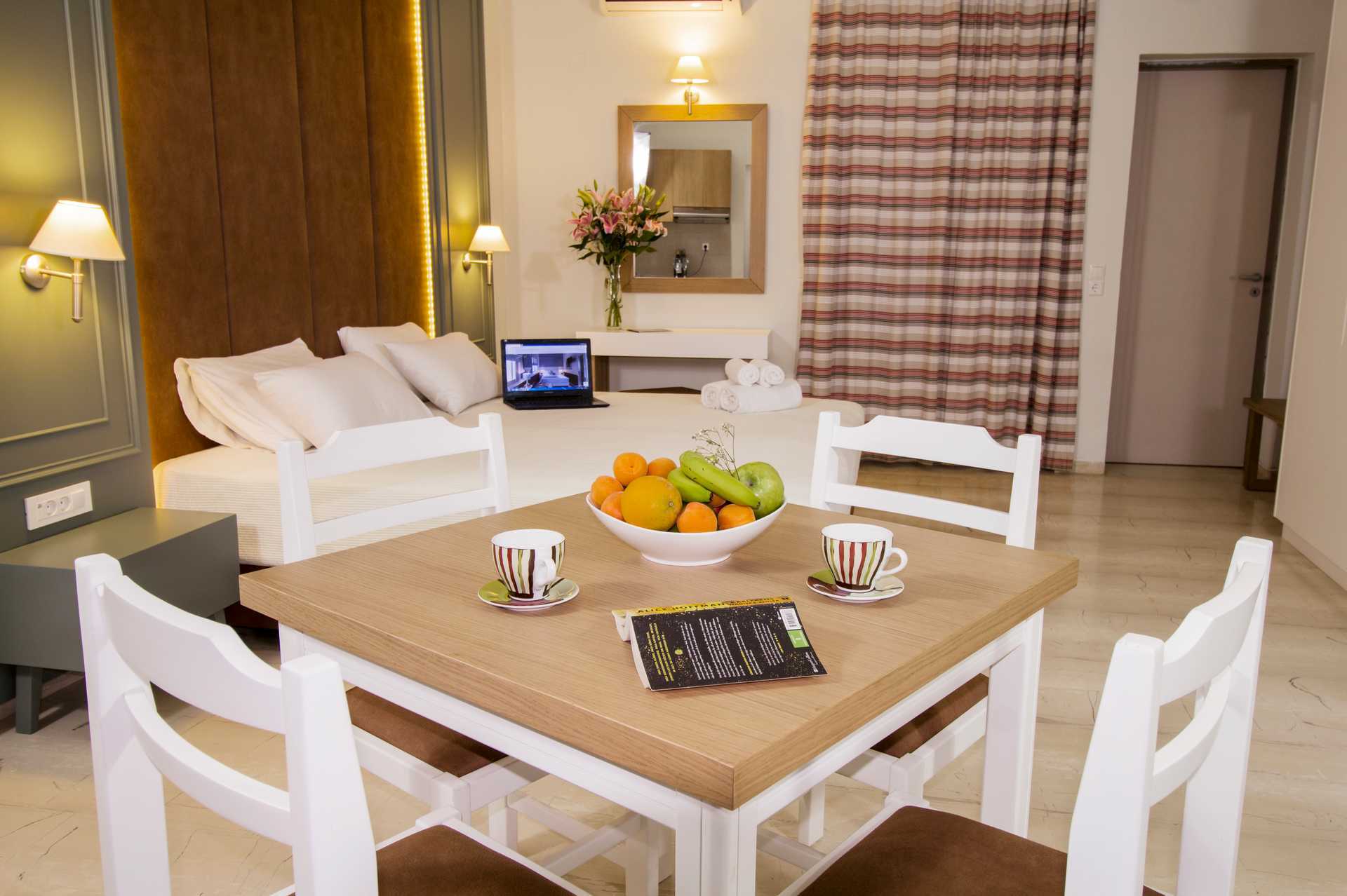 1-værelses lejlighed på Hotel Elia i Kato Stalos på Kreta, Grækenland.