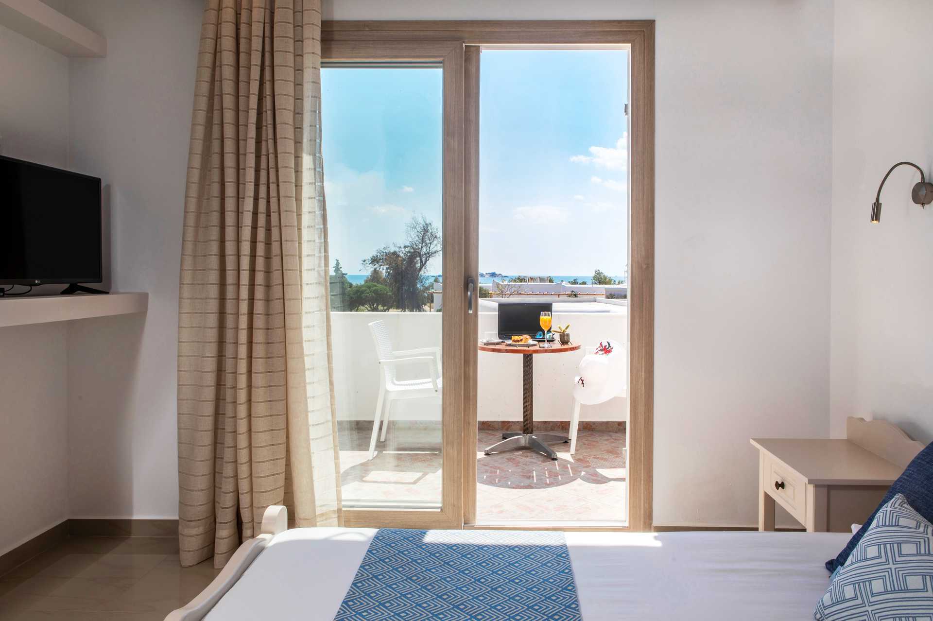 1-værelses lejlighed på hotel Evdokia i Agia Anna på Naxos, Grækenland.