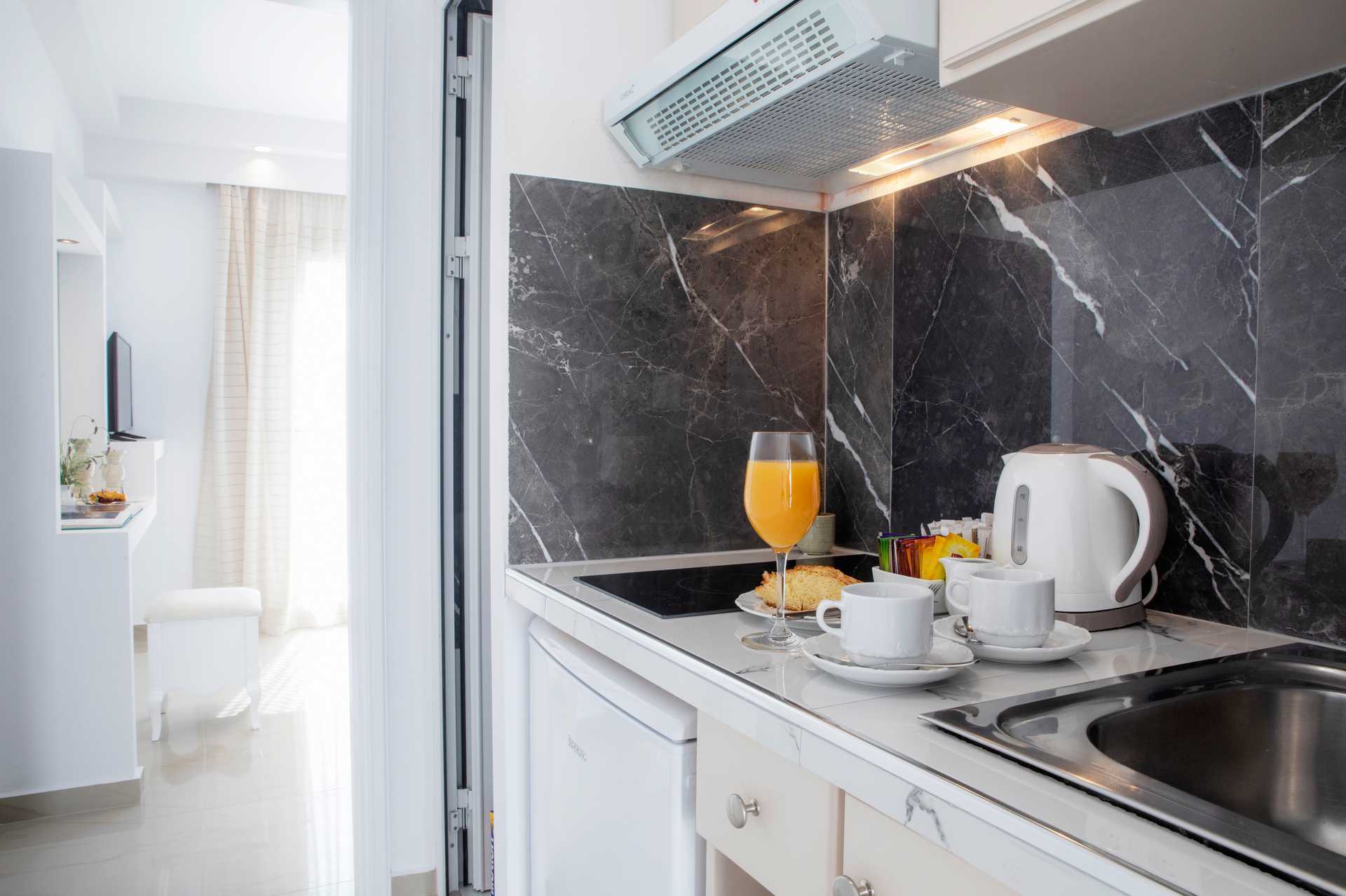 1-værelses lejlighed på hotel Evdokia i Agia Anna på Naxos, Grækenland.