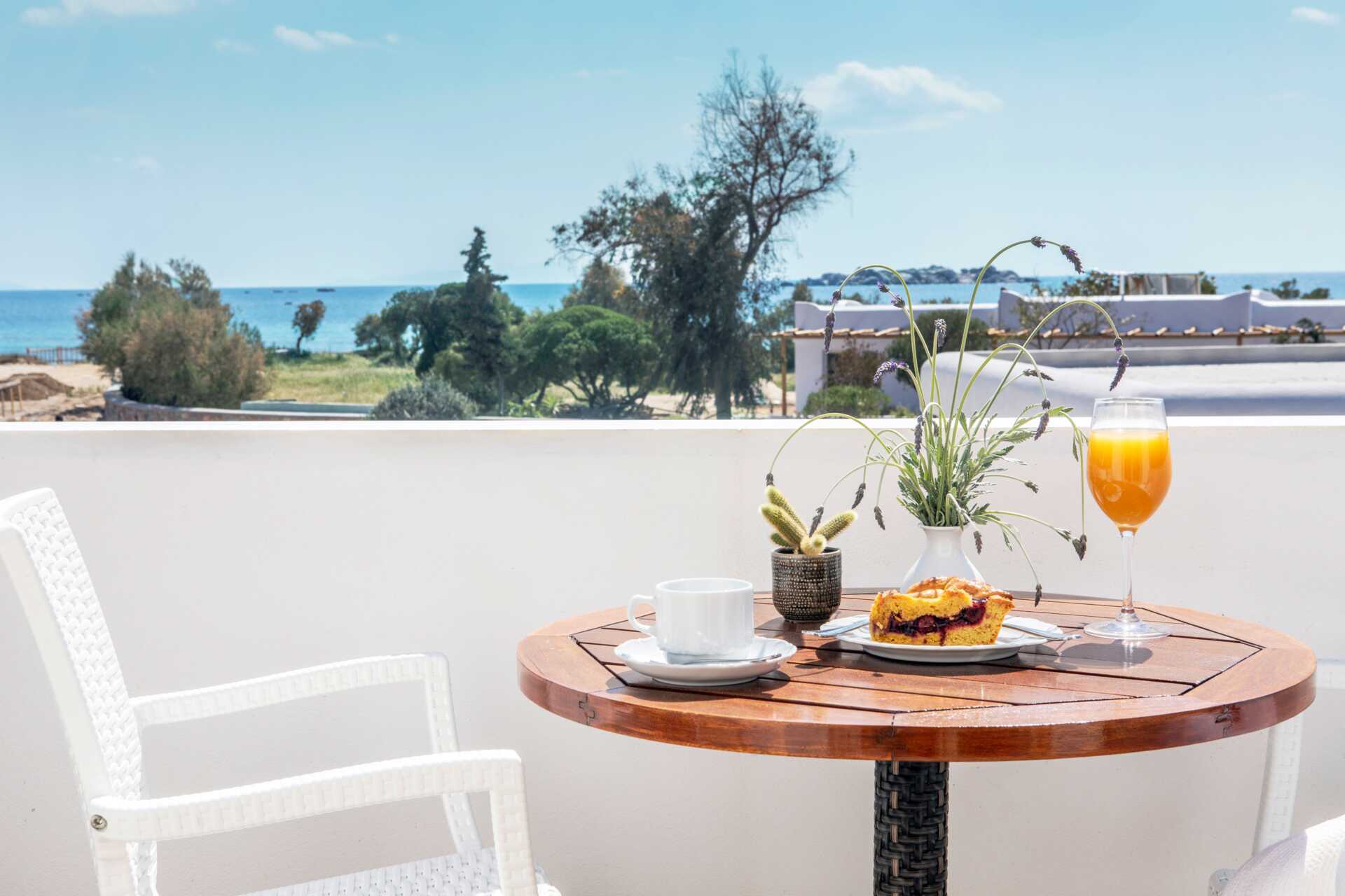 1-værelses lejlighed på hotel Evdokia i Agia Anna på Naxos, Grækenland.