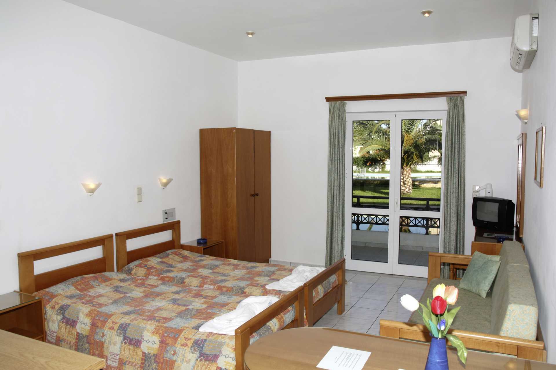 1-værelses lejlighed på hotel Marakis i Platanias, Kreta, Grækenland