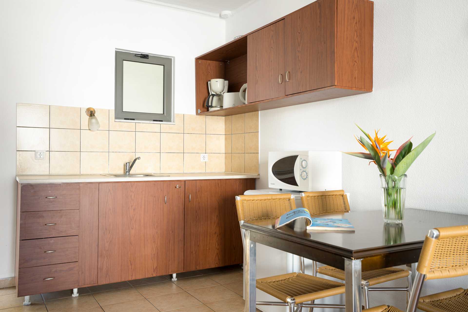 1-værelses lejlighed på hotel Santa Marina i Kos by på Kos, Grækenland.