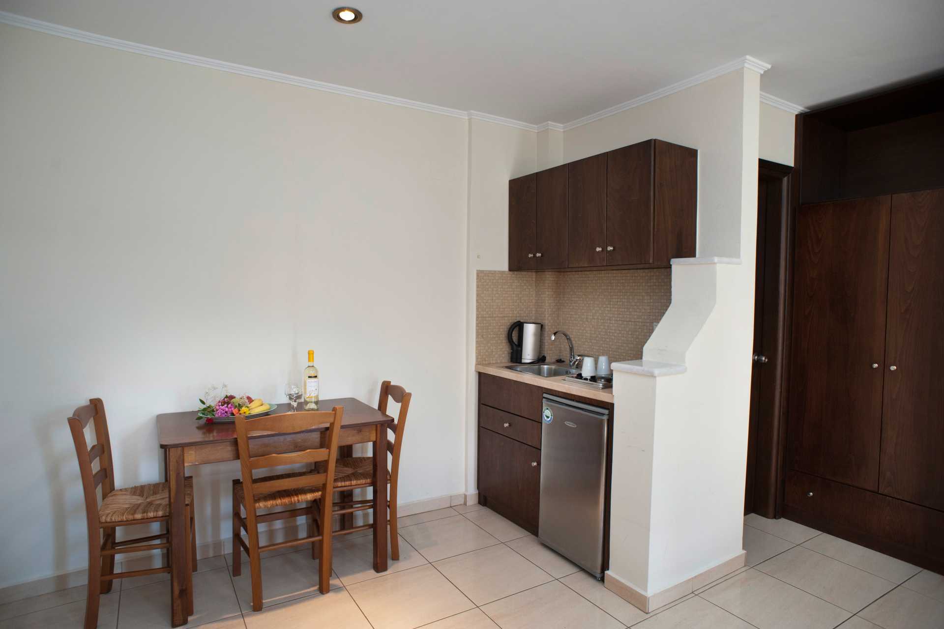 1-værelses lejlighed på Hotel Sophia Beach på Kreta, Grækenland.