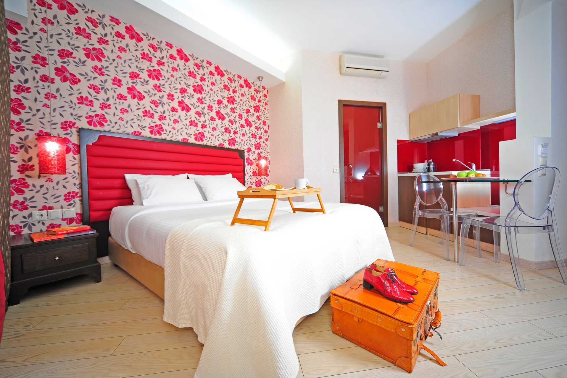 1-værelses lejlighed på hotel Steris i Rethymnon by på Kreta, Grækenland.