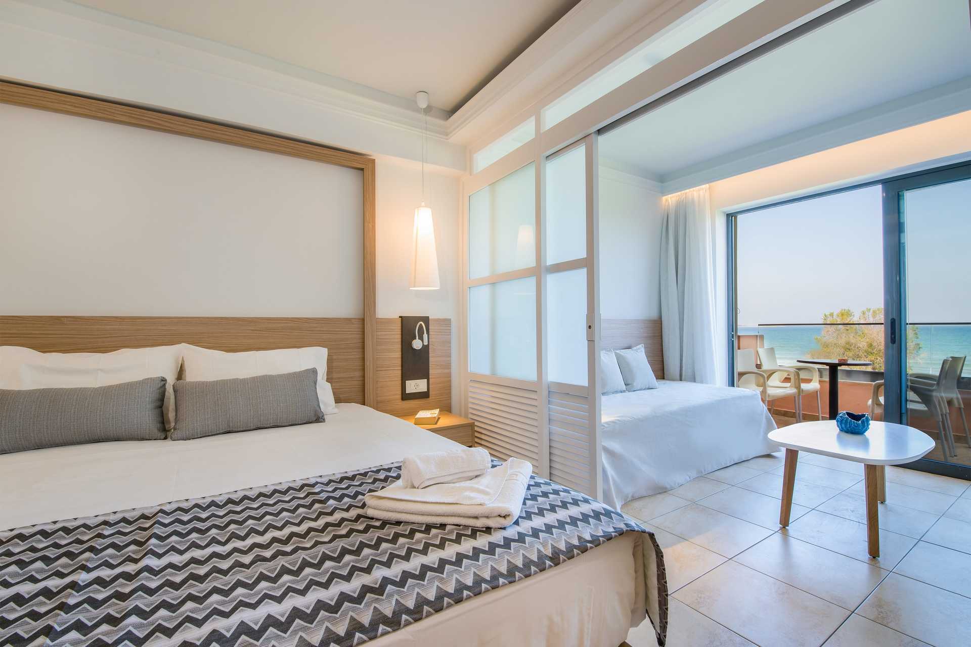 1-værelses lejlighed på Kiani Beach Resort i Kalives på Kreta, Grækenland.