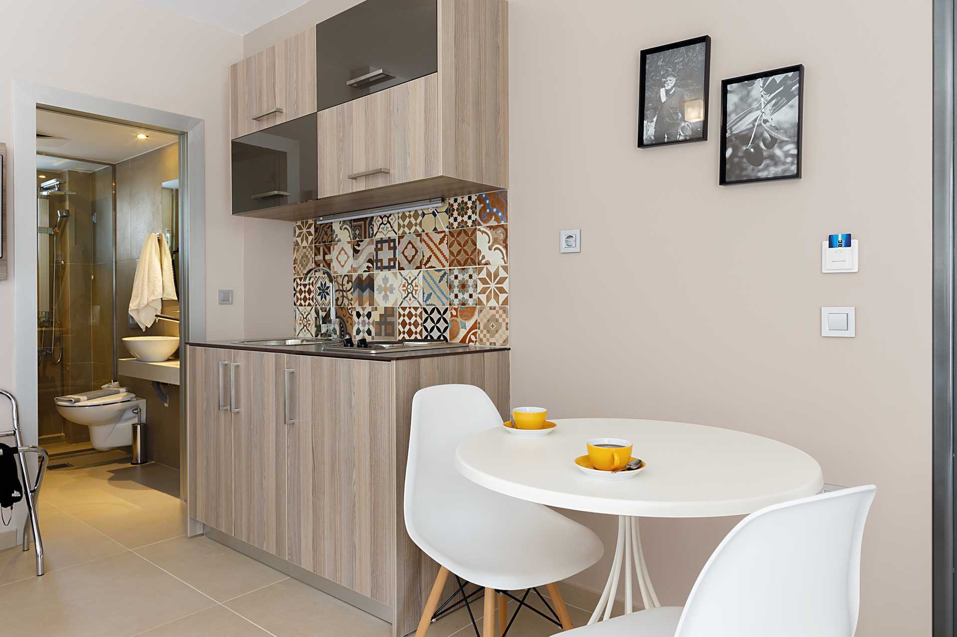 1-værelses lejlighed på Santa Helena Beach i Platanias på Kreta, Grækenland.