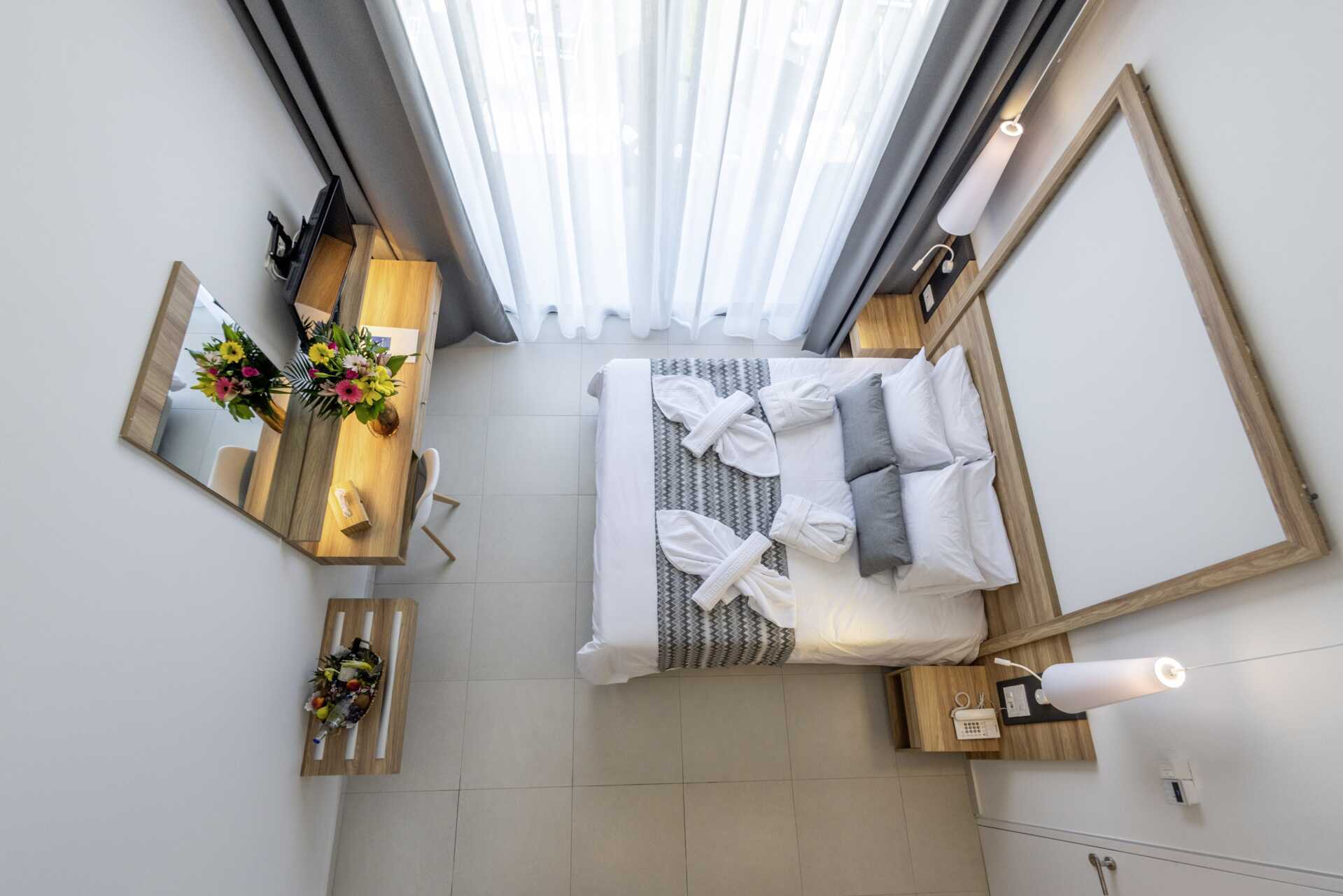 1-værelses lejlighed superior med 2 ord. senge Køjesenge på Kiani Beach Resort i Kalives, Kreta.