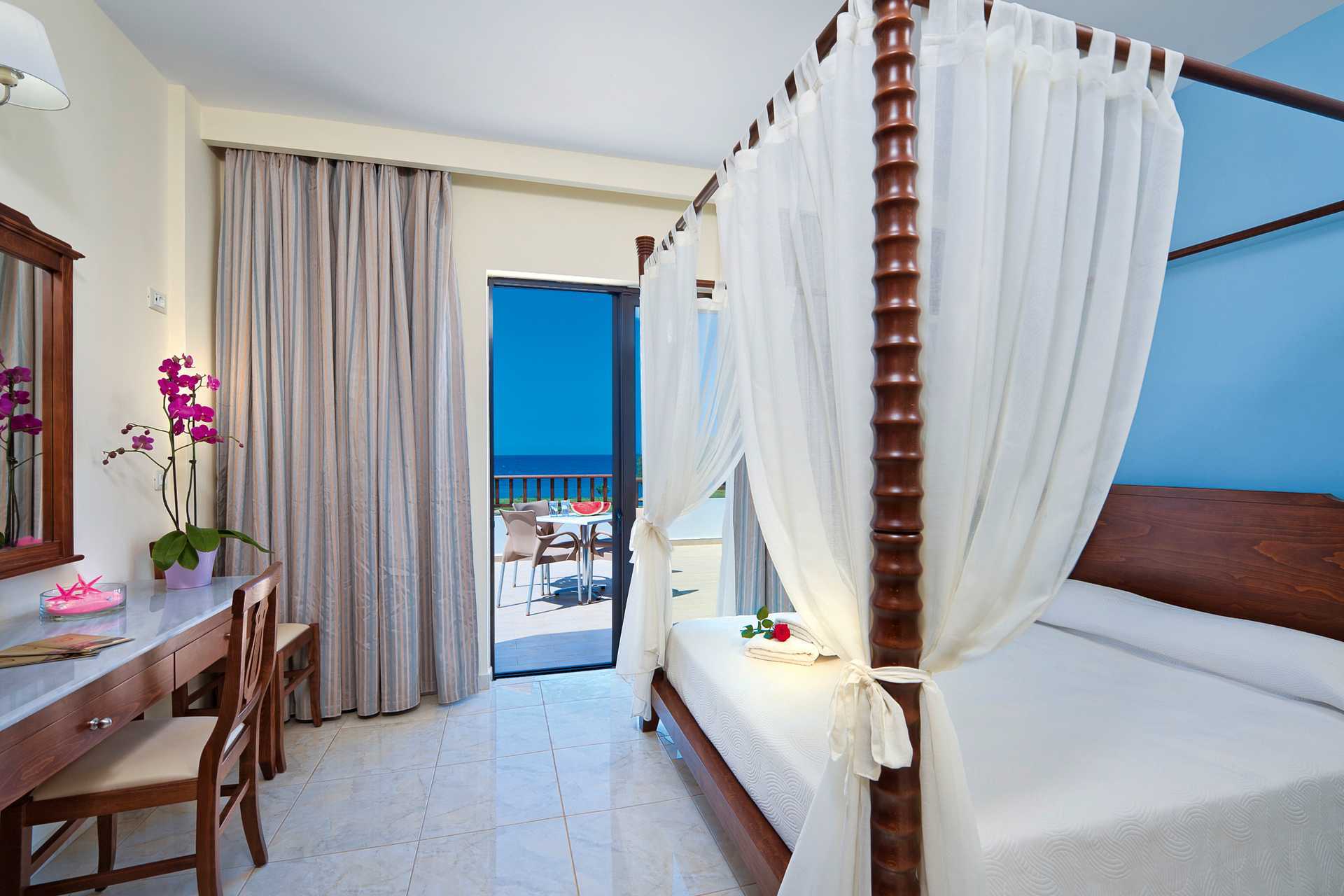 1-værelses lejligheder med på Geraniotis Beach i Platanias på Kreta i Grækenland