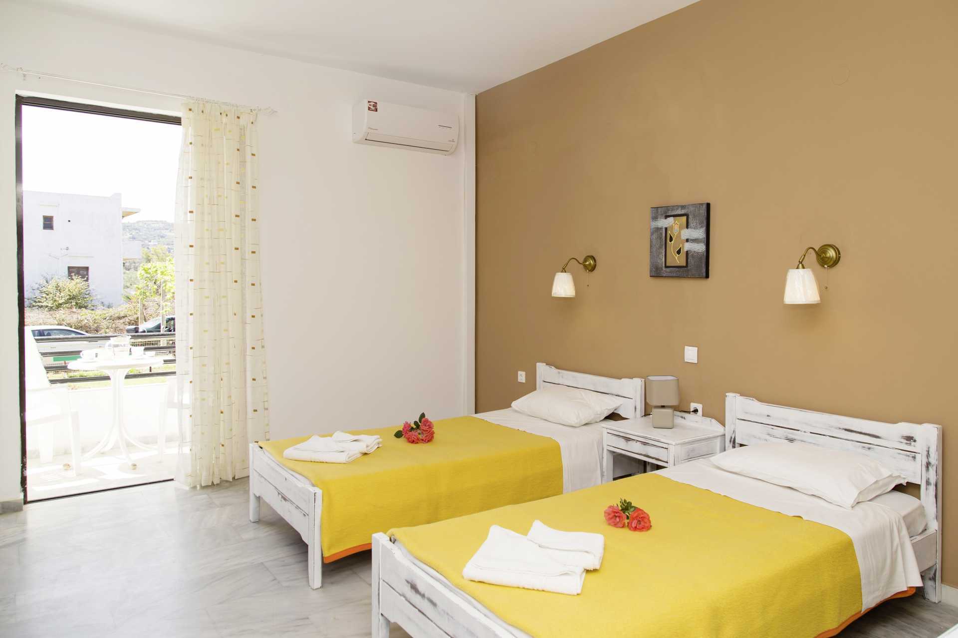 1-værelses lejligheder på Hotel Marva i Rethymnon på Kreta.