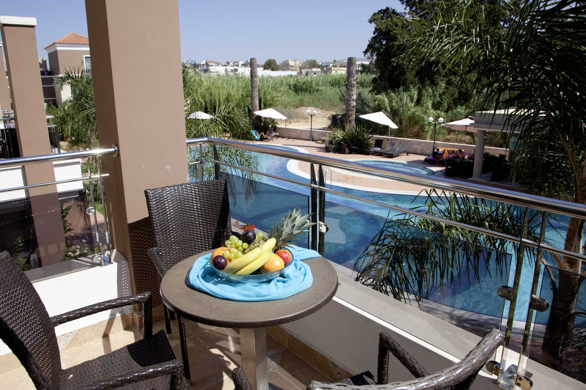 1-værelses lejligheder på Okeanis Golden Resort i Agii Apostoli på Kreta.