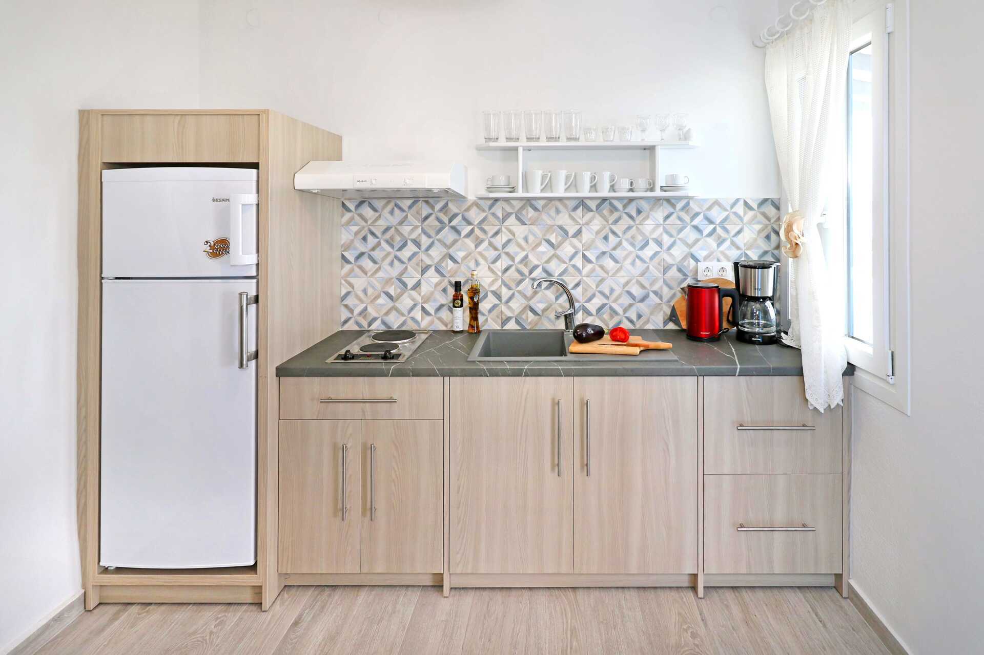 2- og 3-værelses lejlighed på Hotel Angela Beach i Votsalakia på Samos i Grækenland.