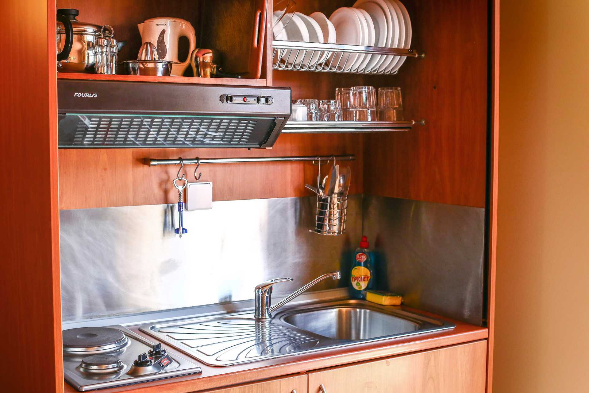 2-værelses lejlighed på hotel Captain Stavros, Lefkas, Grækenland.