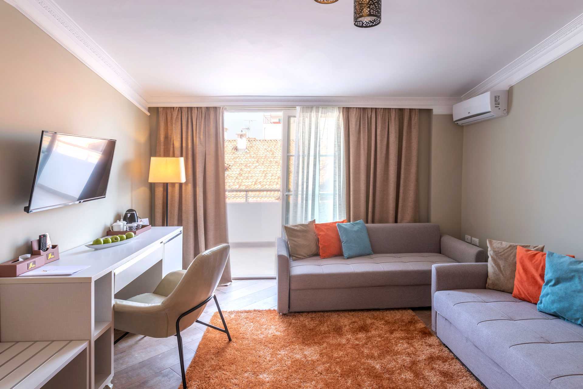 2-værelses lejlighed på Hotel Fafa Grand Blue i Durres Riviera i Albanien.