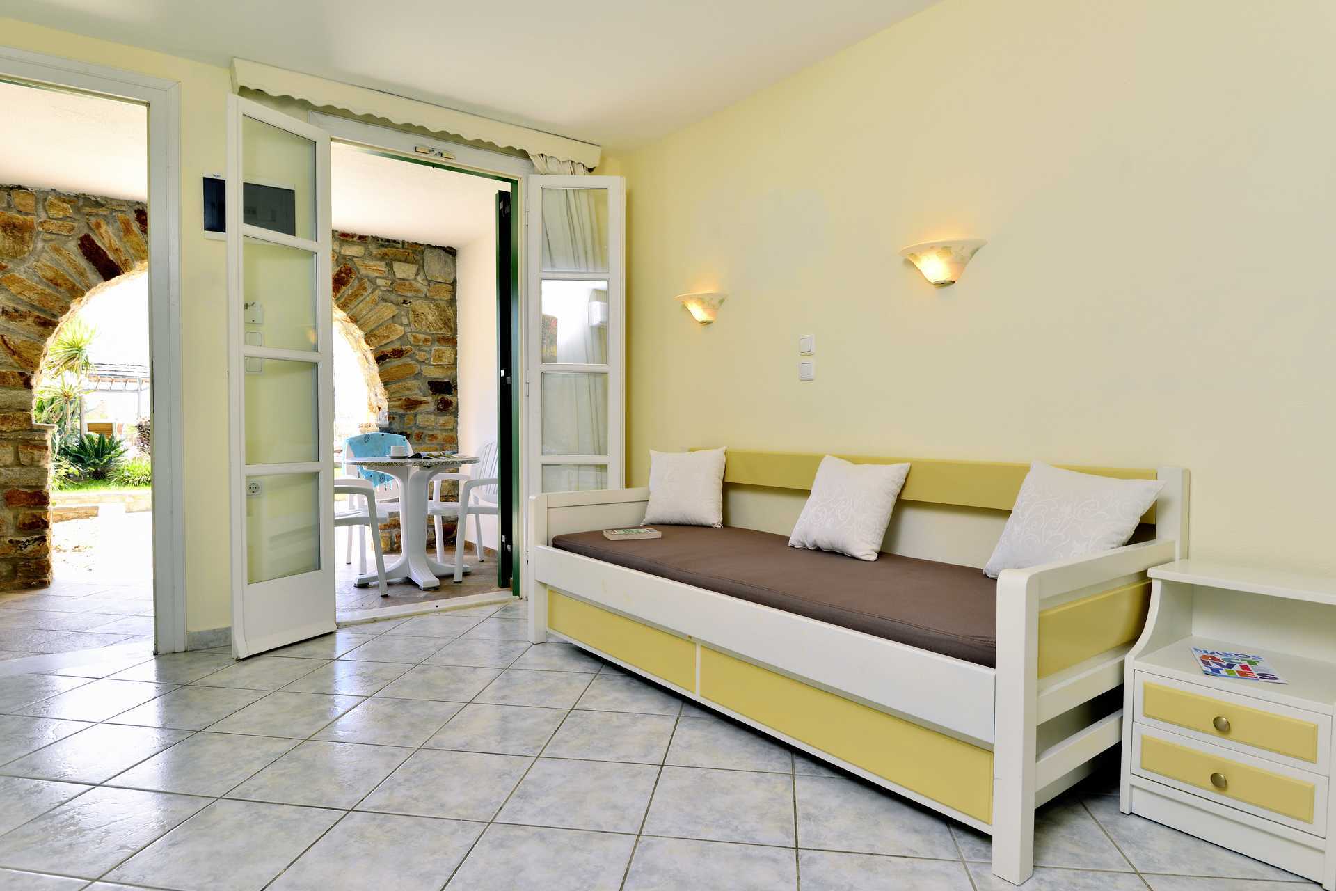 2-værelses lejlighed på hotel Harmony på Naxos, Grækenland.