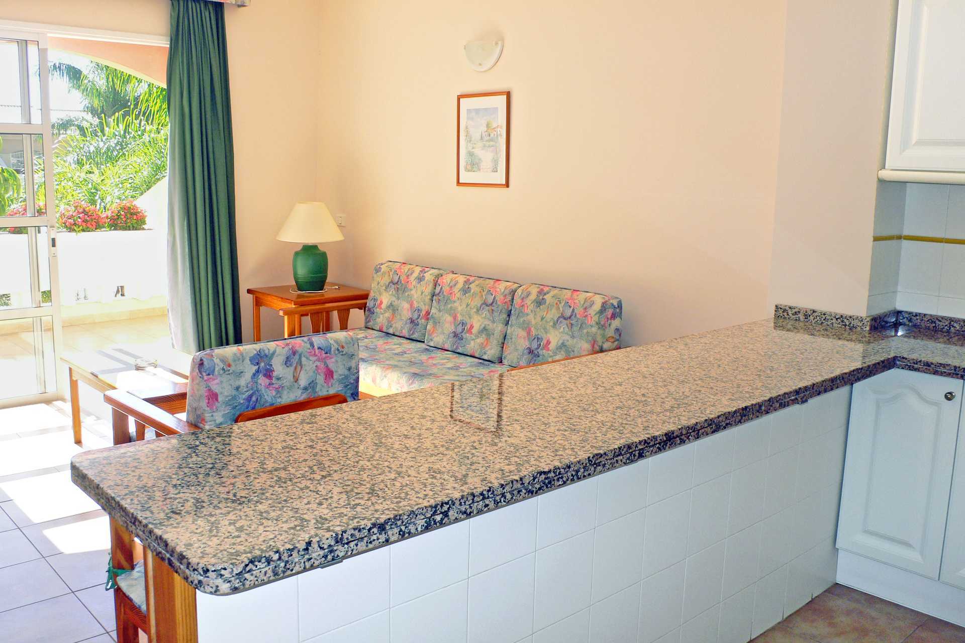 2-værelses lejlighed på hotel Jardin del Conde på La Gomera, Spanien.