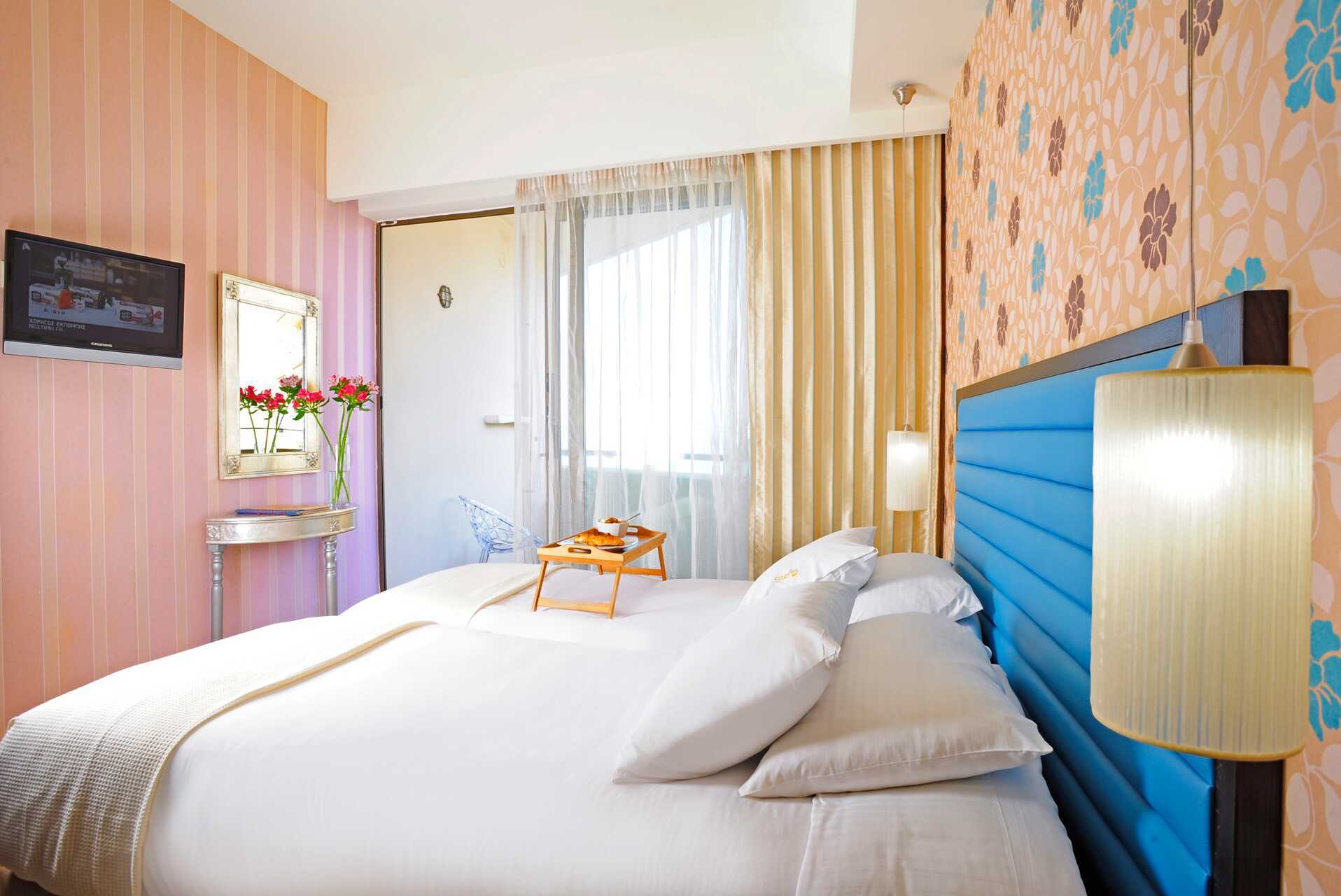 2-værelses lejlighed på hotel Steris i Rethymnon by på Kreta, Grækenland.