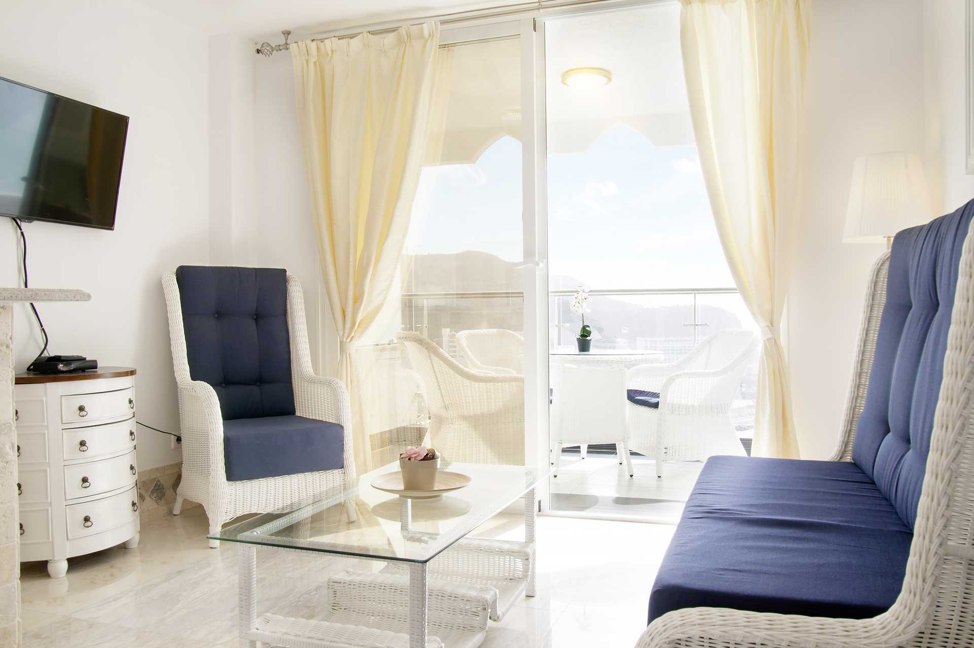 2-værelses lejlighed på Marina Suites hotel i Puerto Rico på Gran Canaria.