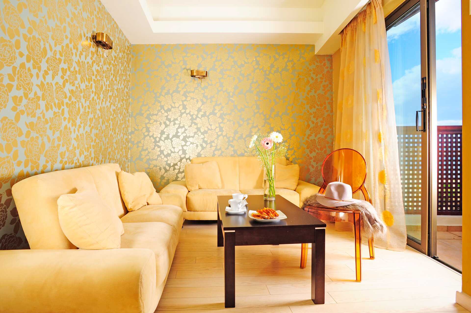 2-værelses lejlighed superior på hotel Steris i Rethymnon by på Kreta, Grækenland.