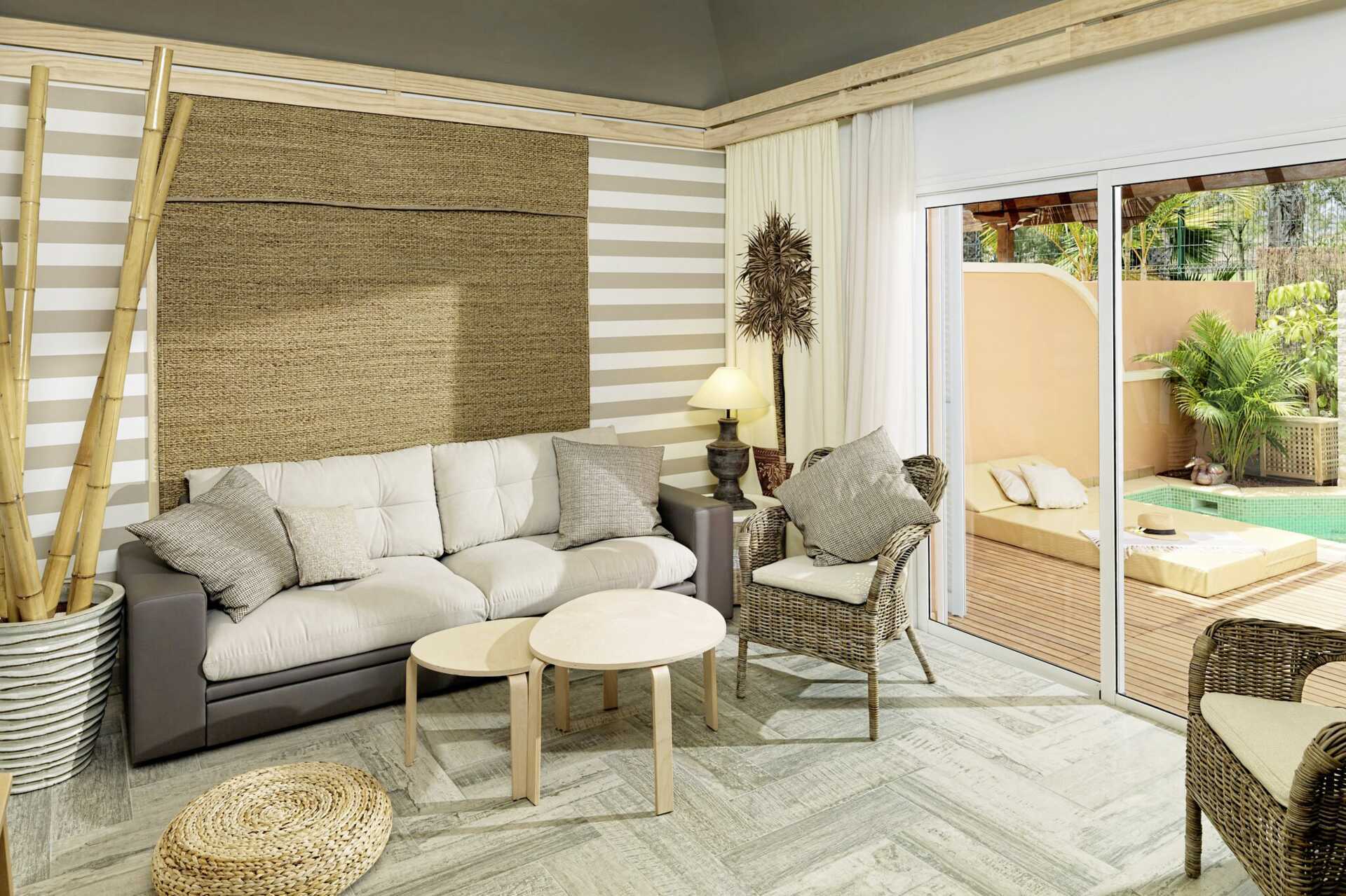 2-værelses lejligheder på hotel Green Garden Resort på Tenerife, De Kanariske Øer, Spanien.