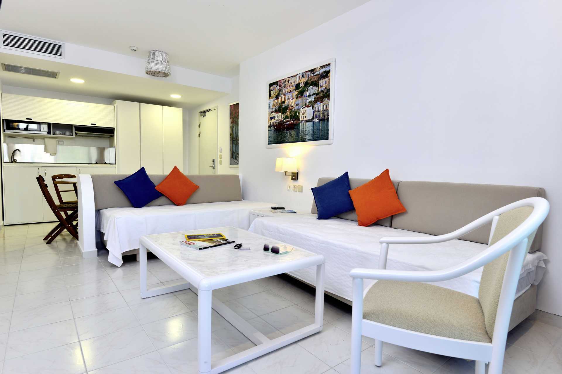 2-værelses lejligheder på hoteller Epsilon, Rhodos.