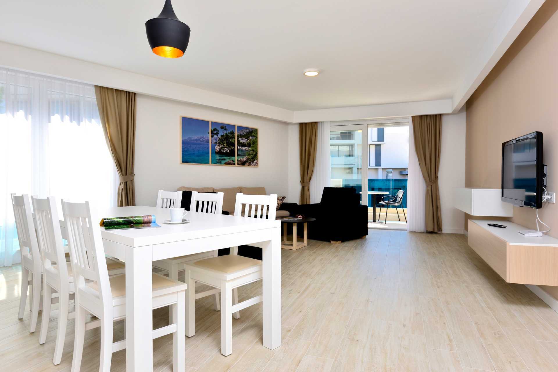 3-værelses lejlighed på Hotel City Beach i Makarska, Kroatien.