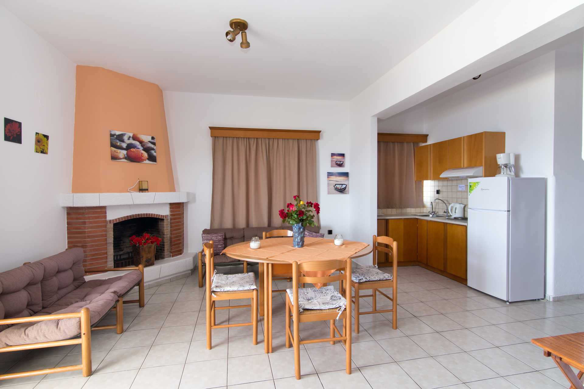 3-værelses lejlighed på Villa Dora i Platanias på Kreta, Grækenland.