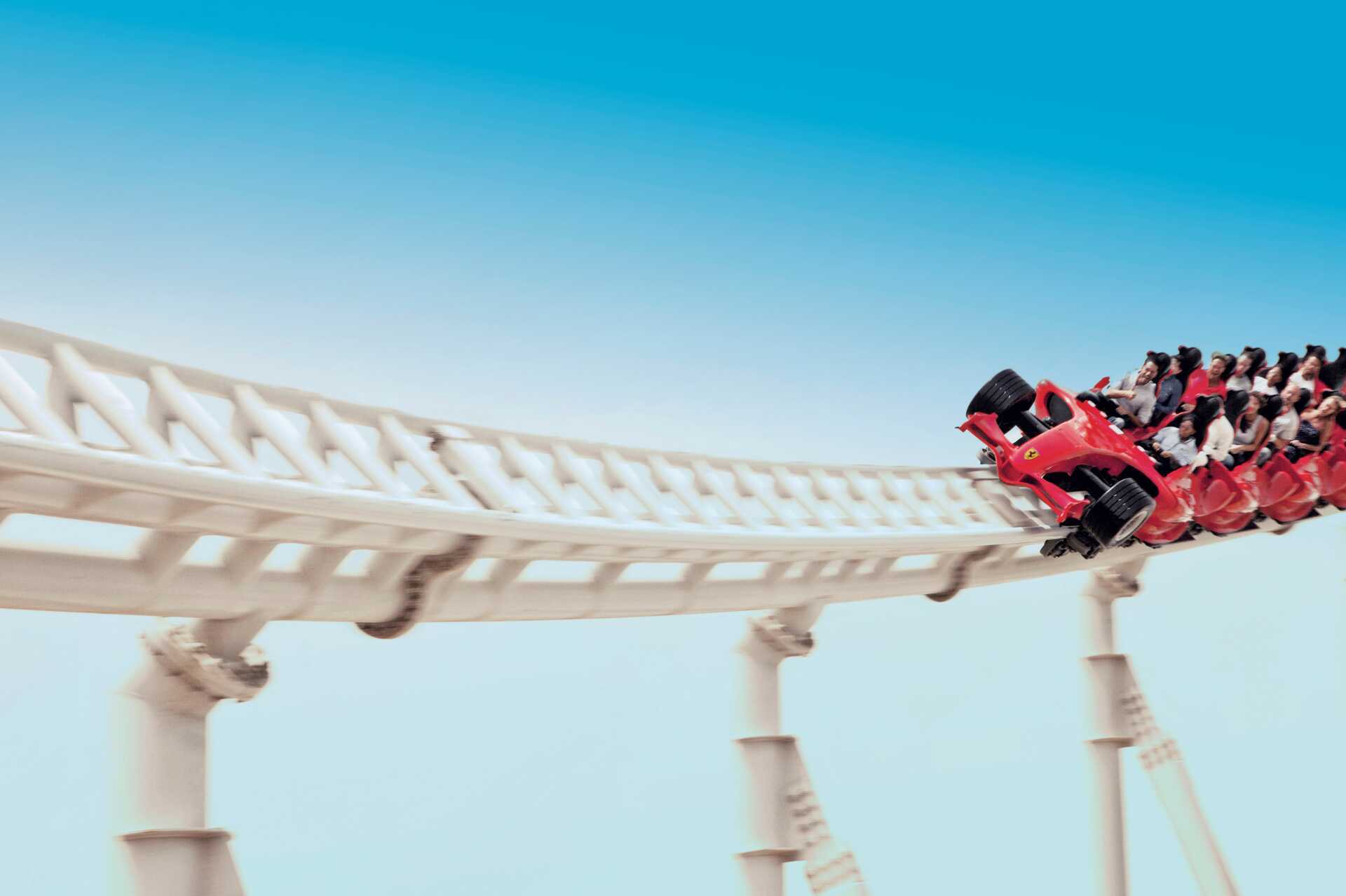 Ferrari World Park i Abu Dhabi, De Forenede Arabiske Emirater.