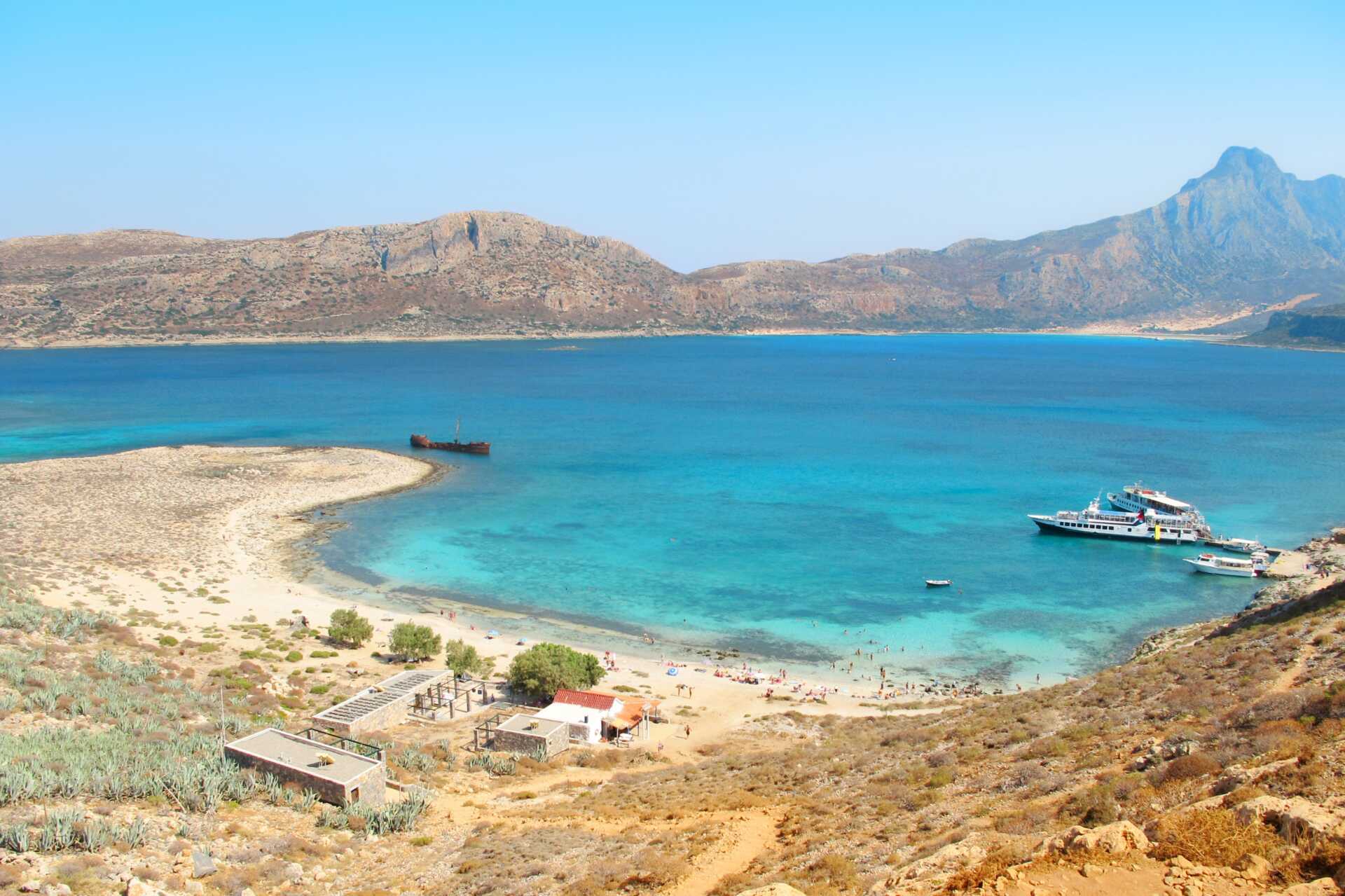 Udflugt til Gramvousa på Kreta, Grækenland.