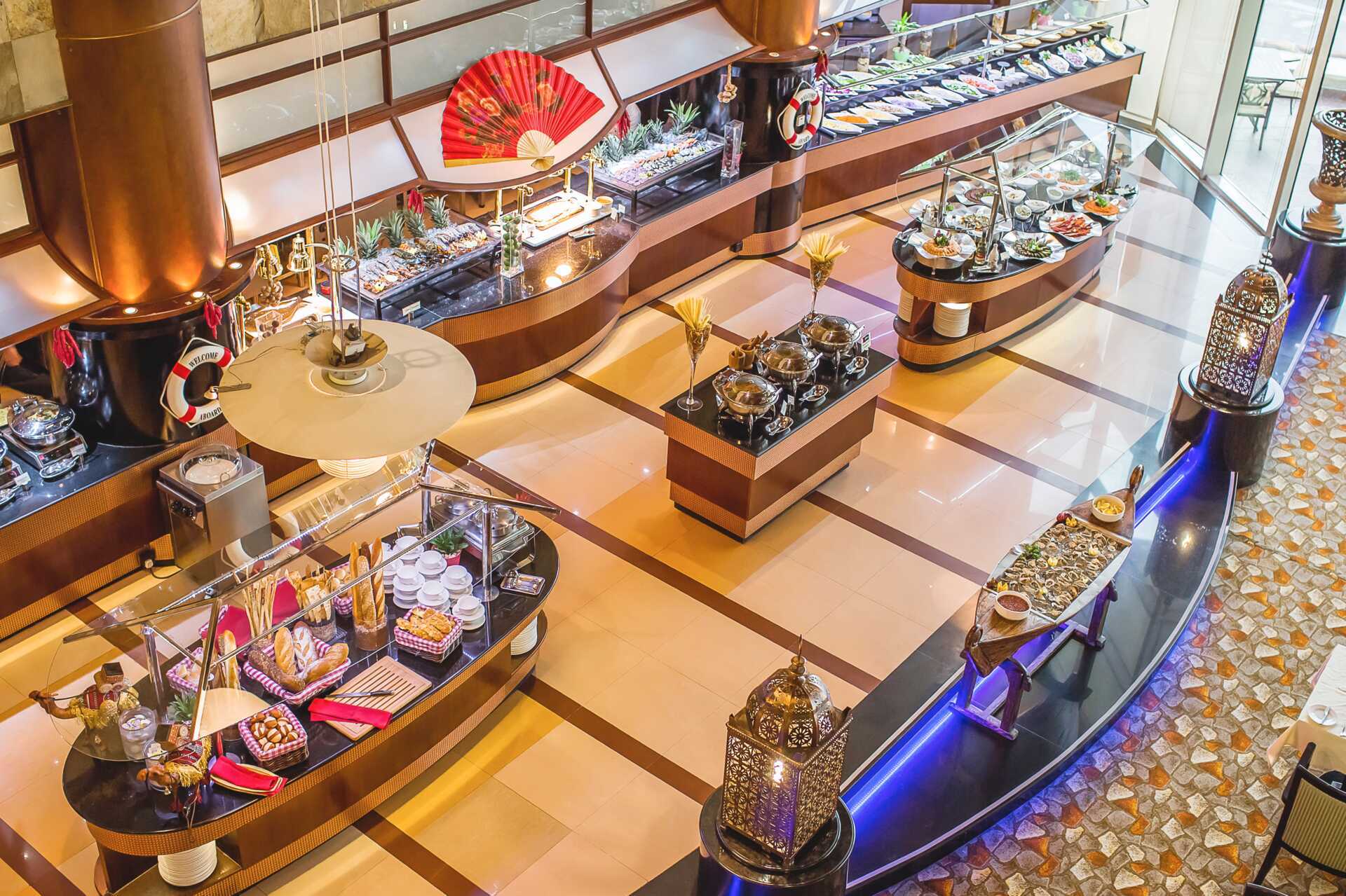 Restaurant Sevilla ved Al Raha Beach i Abu Dhabi, De Forenede Arabiske Emirater.