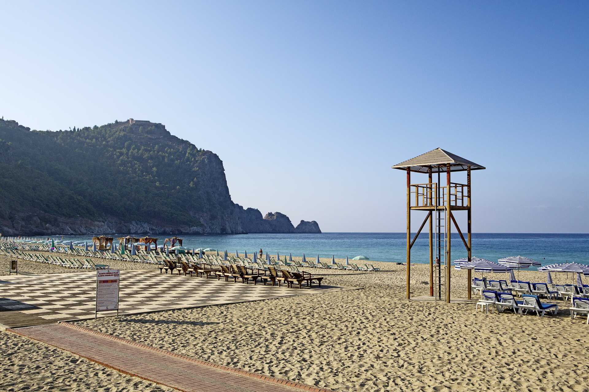 Kleopatra-stranden i Alanya, Tyrkiet