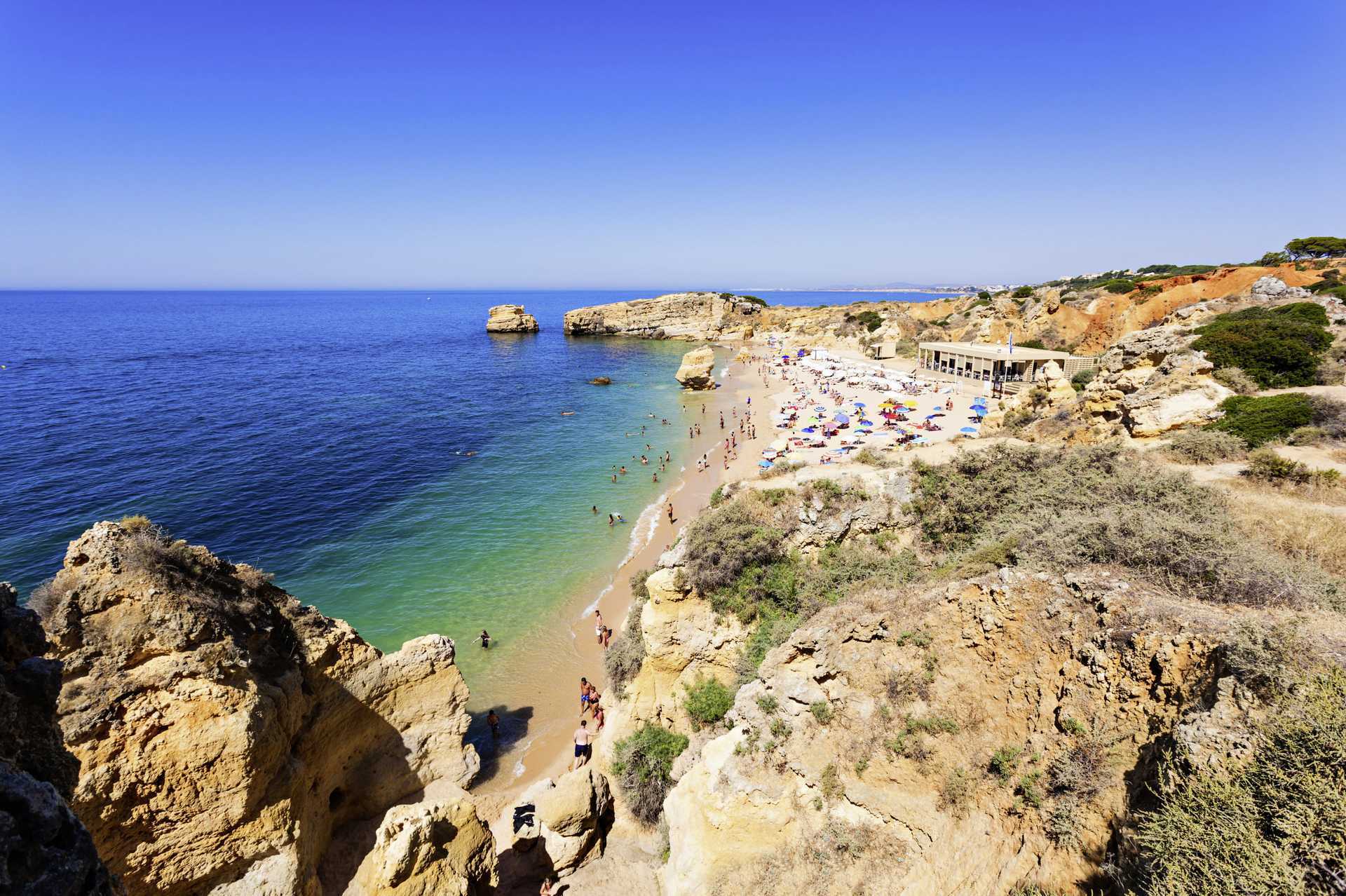 Sao Rafael Beach ved Albufeira, Portugal.