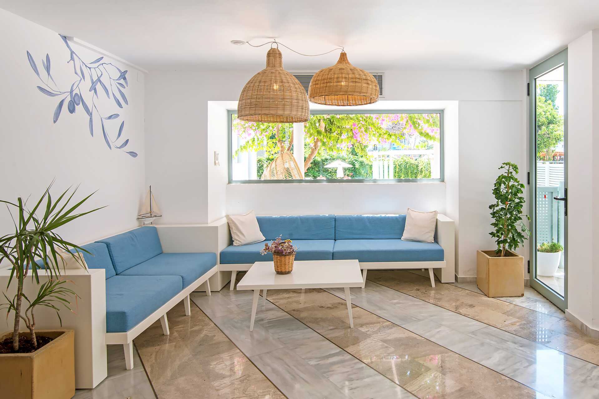 Reception på Alia Beach i Hersonissos, Kreta.