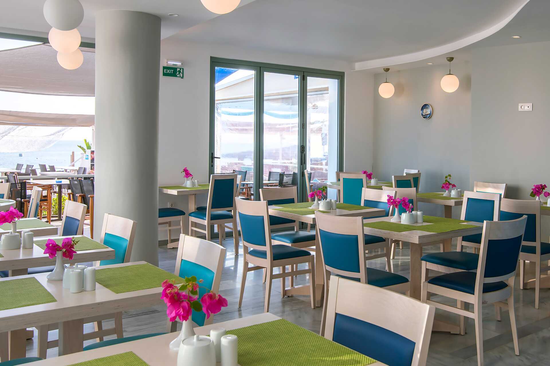 Morgenmadsbuffet på hoteller Alia Beach i Hersonissos på Kreta.