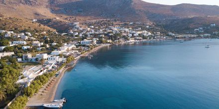 Stranden ved Hotel Alinda på Leros i Grækenland.
