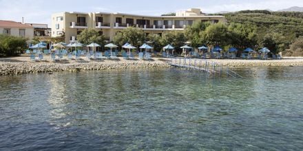 Udsigt over Almyrida Resort på Kreta, Grækenland.