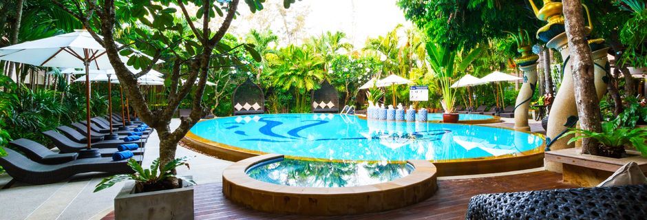 Poolområdet på Hotel Ao Nang Princeville Resort i Krabi, Thailand.