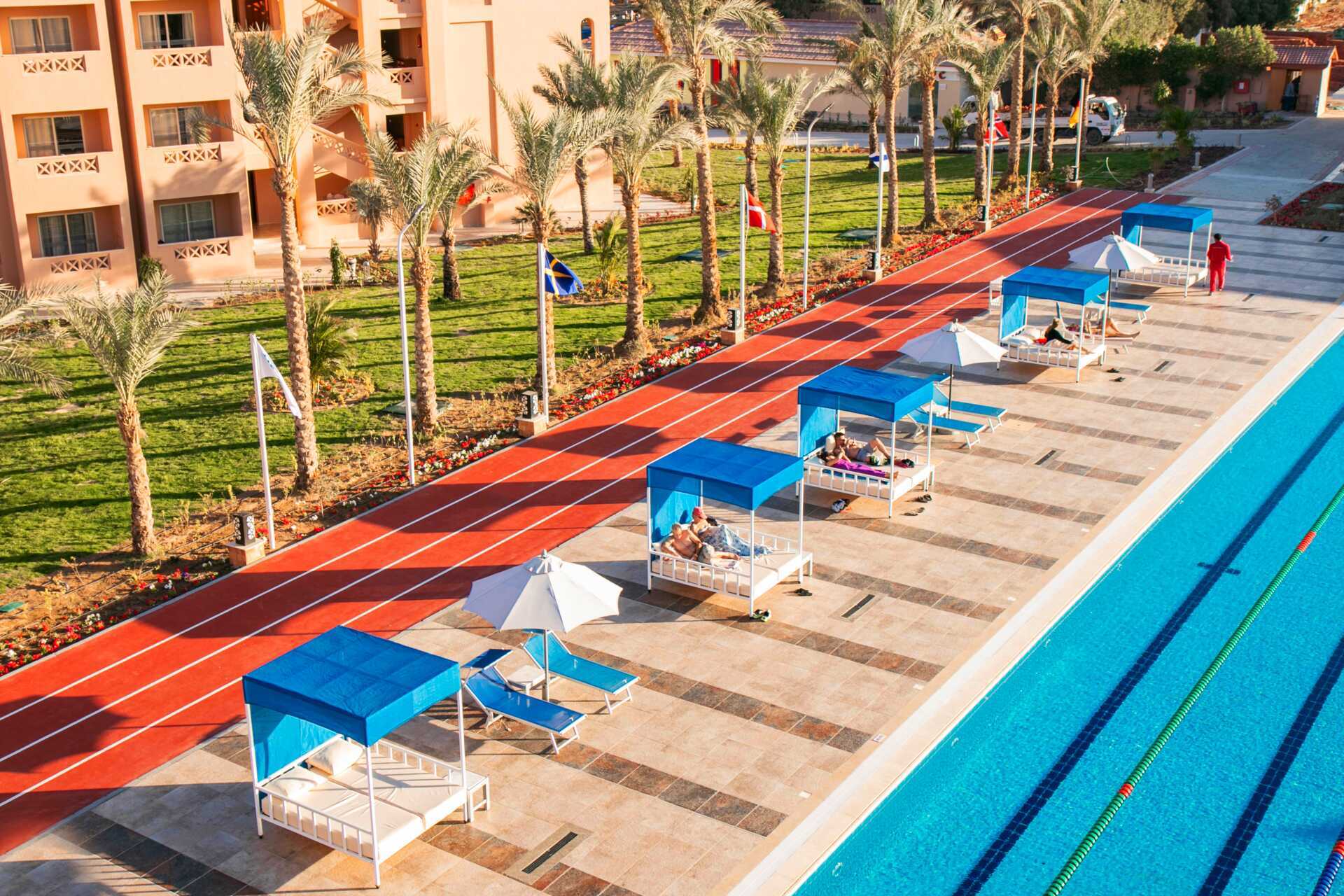 Lobbyen på Aqua Vista i Hurghada, Egypten.