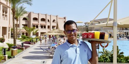 Poolområdet på Aqua Vista i Hurghada, Egypten.