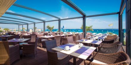 Restaurant på Atlantis Beach i Rethymnon på Kreta, Grækenland