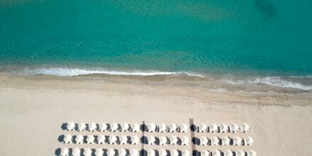 Stranden ved Atlantis Beach i Rethymnon på Kreta, Grækenland