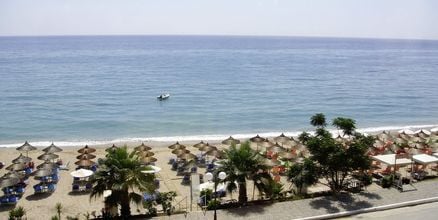 Stranden ved Hotel Atlon I Vrachos, Grækenland.