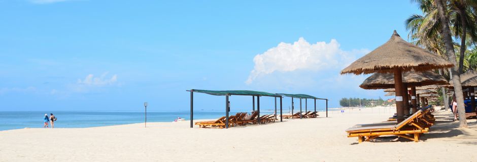 Stranden ved Bamboo Village Resort, Vietnam.