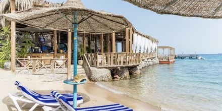 Stranden ved hotel Bella Vista i Hurghada, Egypten