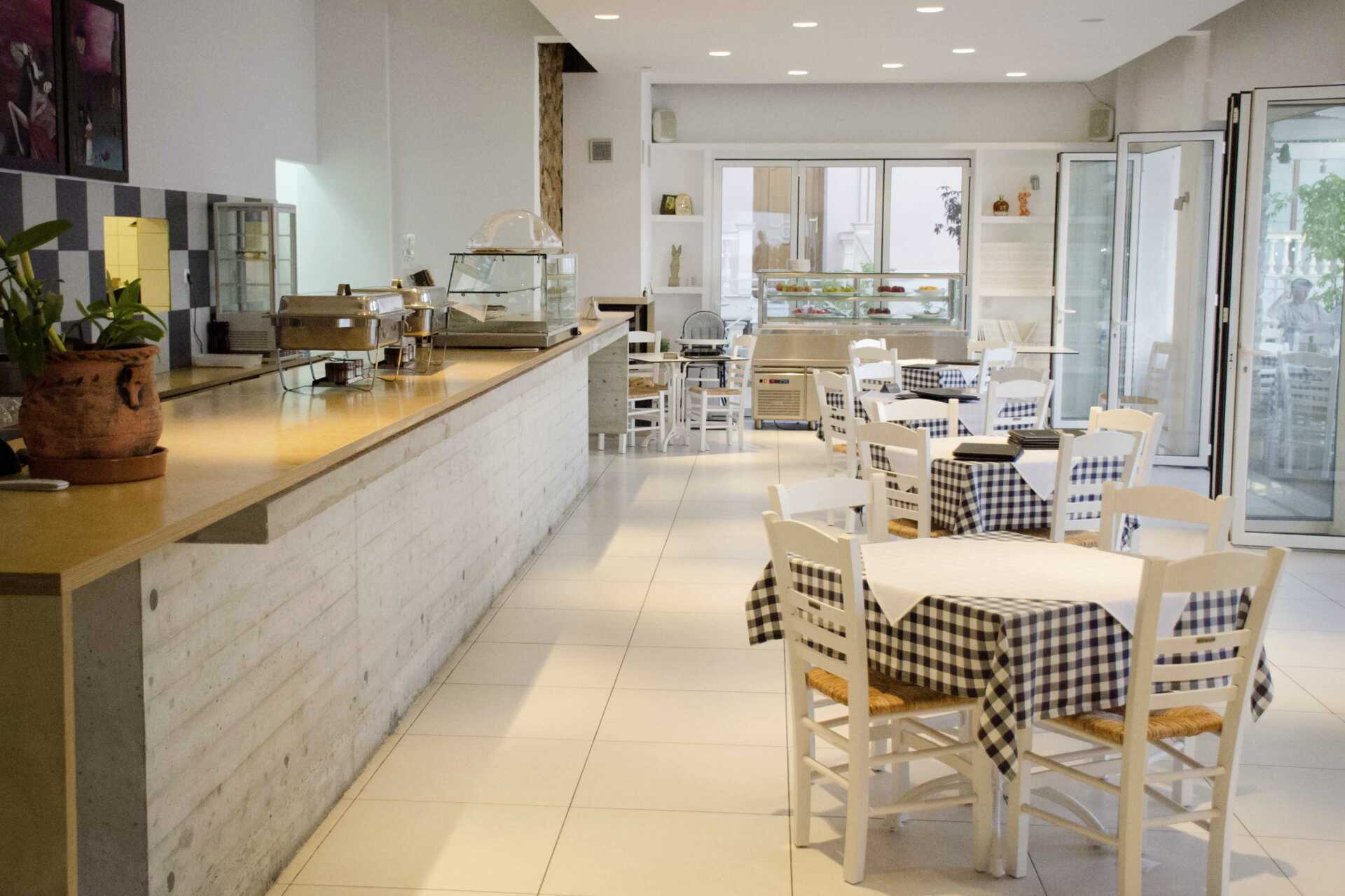 Restaurant på hotel Bianco i Parga, Grækenland.