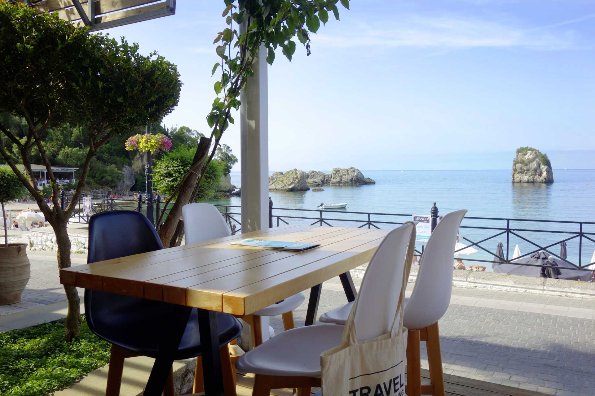 Restaurant på hotel Bianco i Parga, Grækenland.