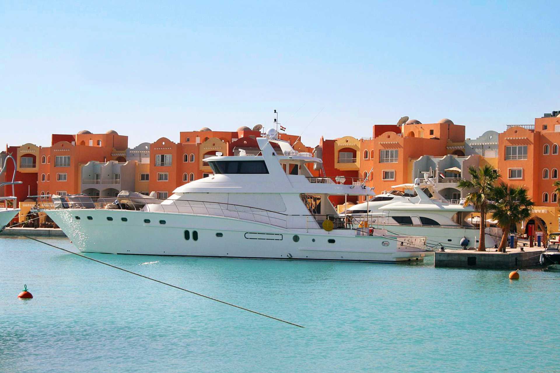 Marinaen i Hurghada, Egypten.