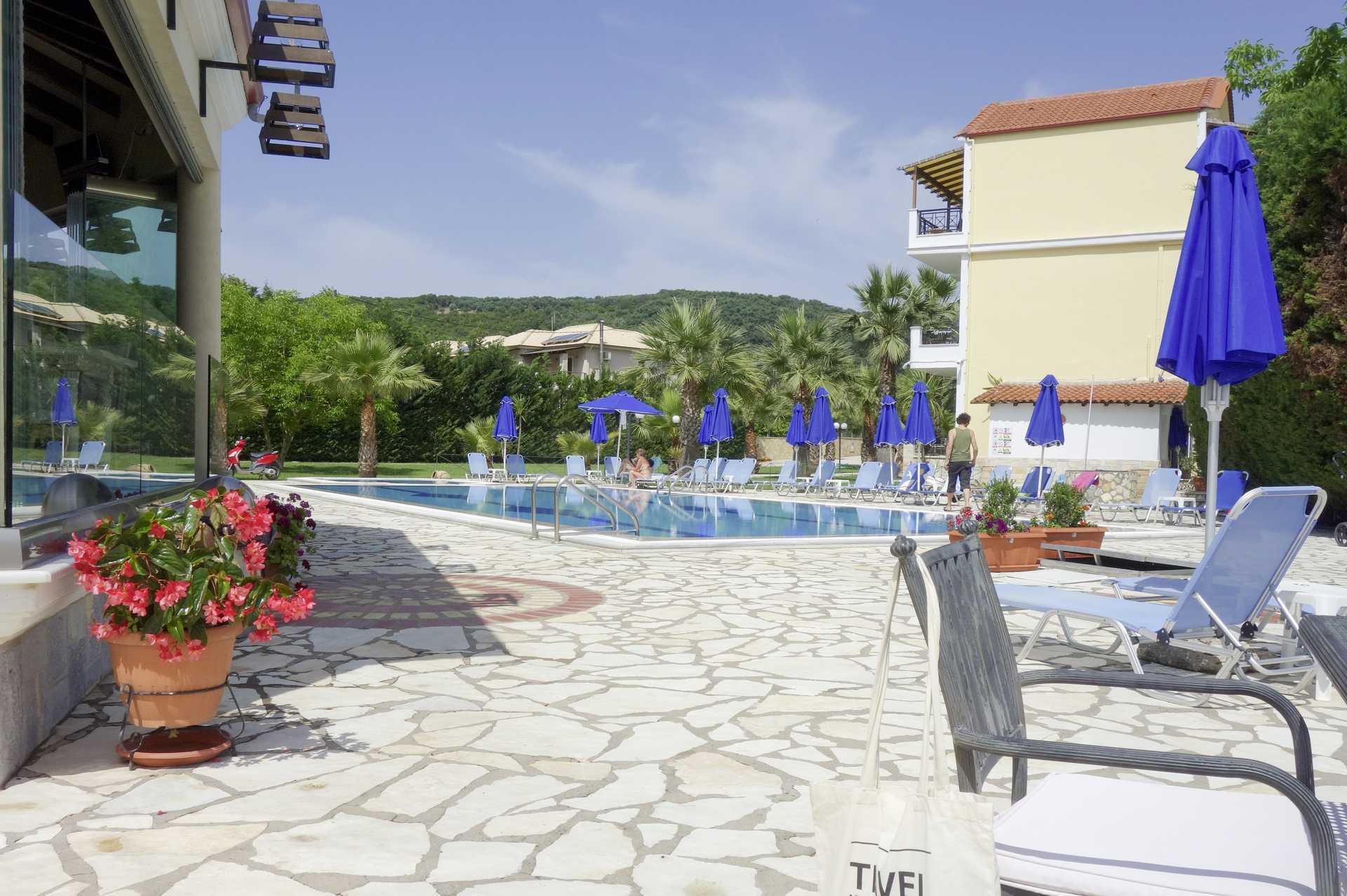Pool på Hotel Byzantion i Parga, Grækenland.