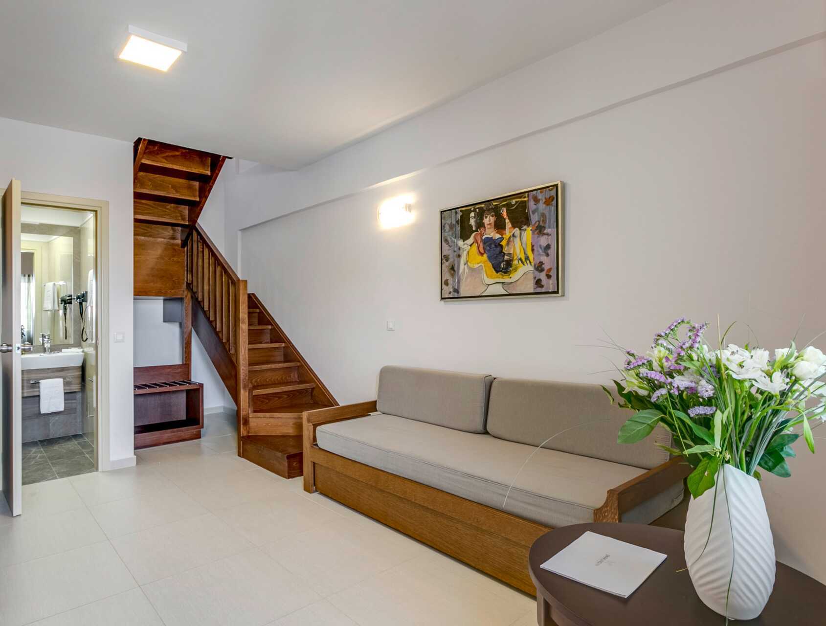 2-værelses lejlighed i etage på hotel Casa di Porto på Kreta, Grækenland.